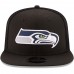 Men's Seattle Seahawks New Era Black Mesh Fresh 9FIFTY Adjustable Hat 2606530